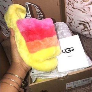 Colorful UGG Slides